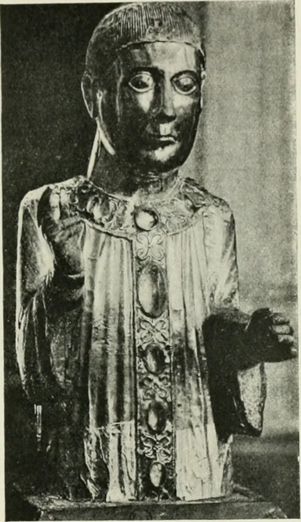 An illustration from L'art religieux du XIIe siècle en France : étude sur les origines de l'iconographie du moyen age, 1922, leaf 218