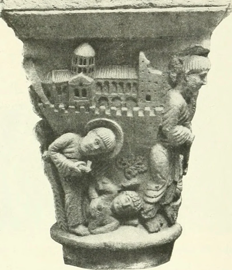 An illustration from L'art religieux du XIIe siècle en France : étude sur les origines de l'iconographie du moyen age, 1922, leaf 227