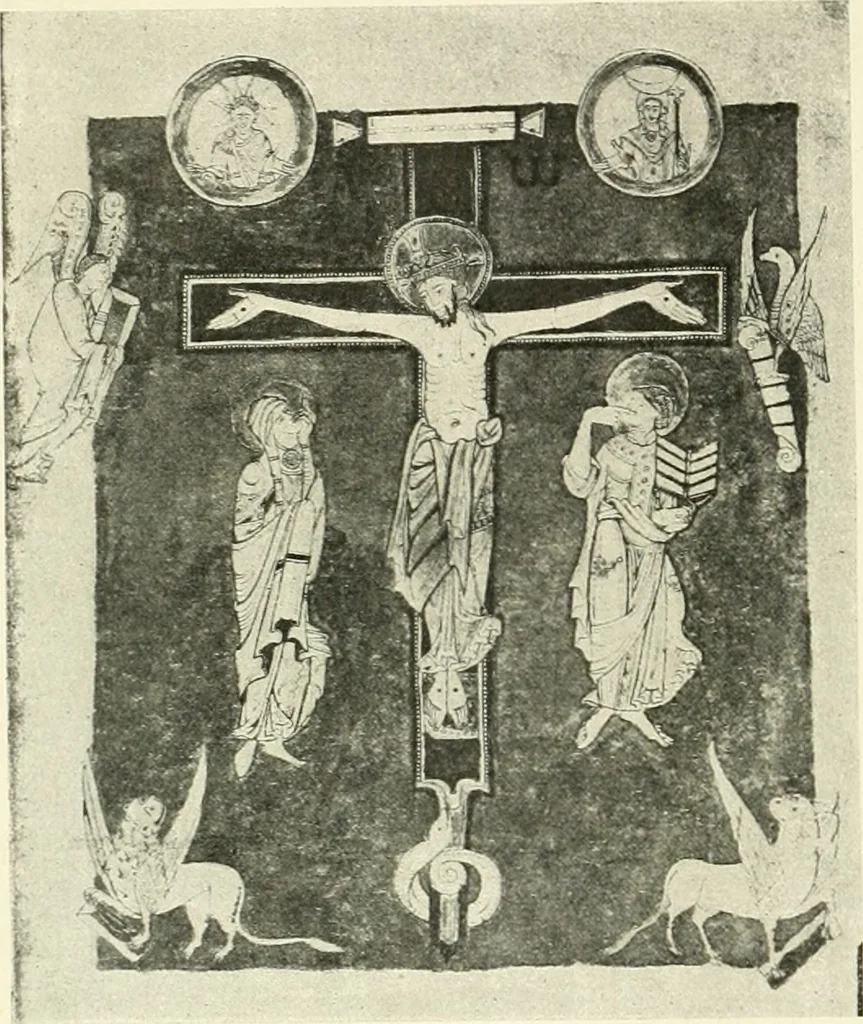 An illustration from L'art religieux du XIIe siècle en France : étude sur les origines de l'iconographie du moyen age, 1922, leaf 23