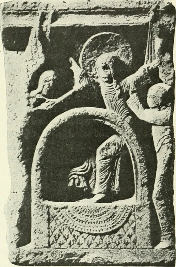 An illustration from L'art religieux du XIIe siècle en France : étude sur les origines de l'iconographie du moyen age, 1922, leaf 231