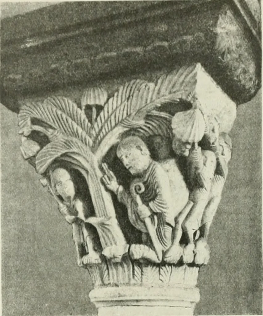 An illustration from L'art religieux du XIIe siècle en France : étude sur les origines de l'iconographie du moyen age, 1922, leaf 242