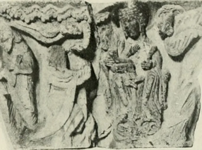 An illustration from L'art religieux du XIIe siècle en France : étude sur les origines de l'iconographie du moyen age, 1922, leaf 254