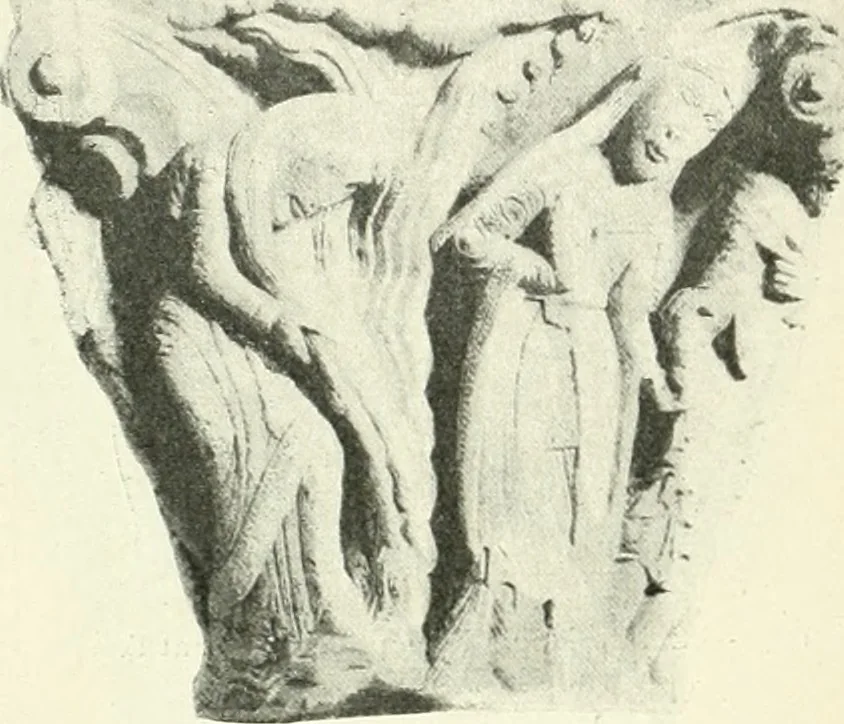 An illustration from L'art religieux du XIIe siècle en France : étude sur les origines de l'iconographie du moyen age, 1922, leaf 255