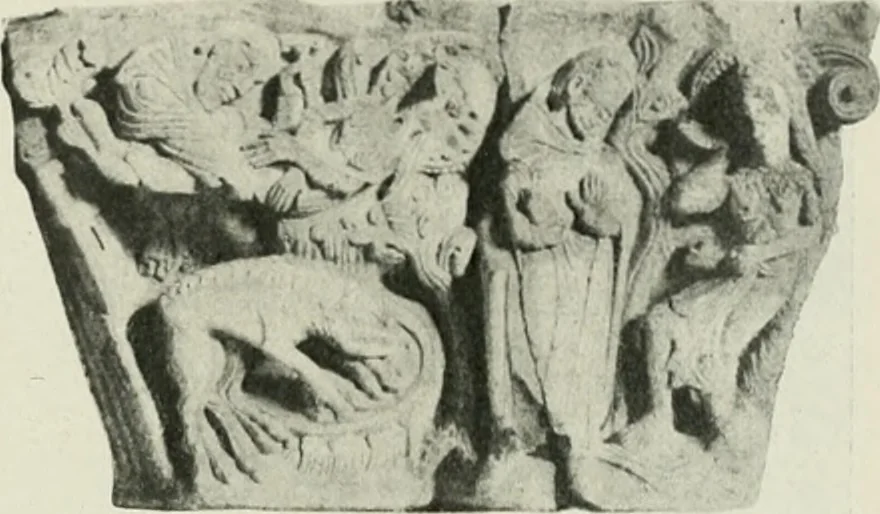 An illustration from L'art religieux du XIIe siècle en France : étude sur les origines de l'iconographie du moyen age, 1922, leaf 256