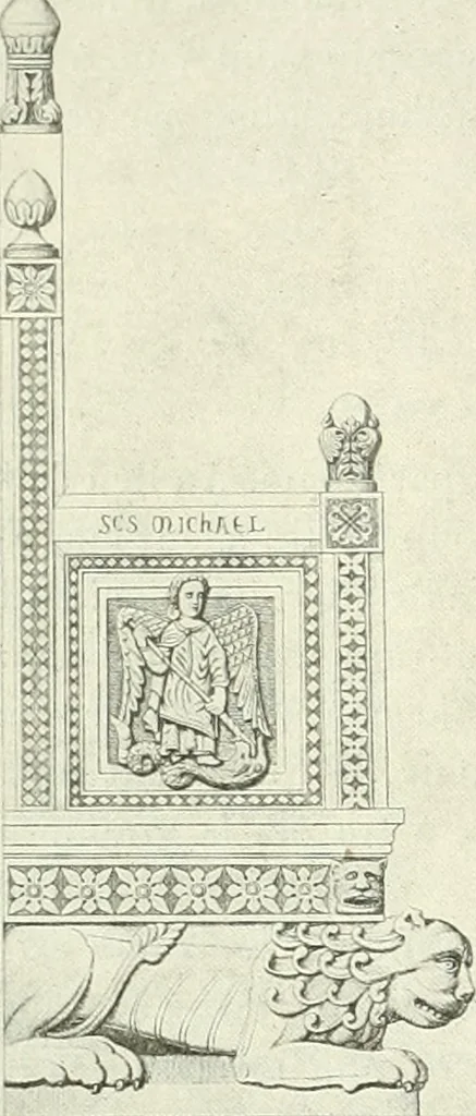 An illustration from L'art religieux du XIIe siècle en France : étude sur les origines de l'iconographie du moyen age, 1922, leaf 273
