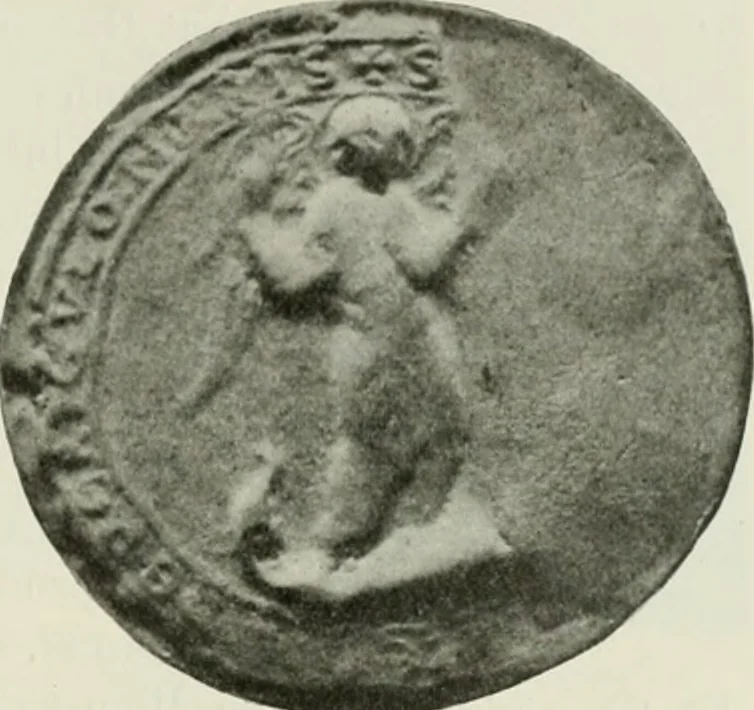 An illustration from L'art religieux du XIIe siècle en France : étude sur les origines de l'iconographie du moyen age, 1922, leaf 274