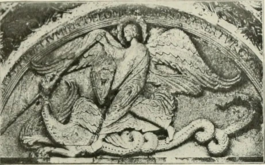 An illustration from L'art religieux du XIIe siècle en France : étude sur les origines de l'iconographie du moyen age, 1922, leaf 276