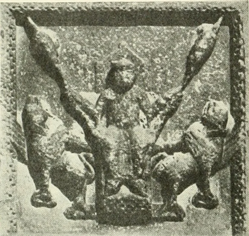 An illustration from L'art religieux du XIIe siècle en France : étude sur les origines de l'iconographie du moyen age, 1922, leaf 287