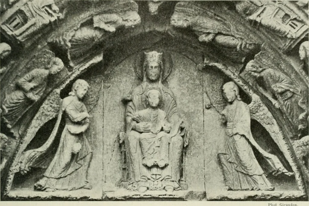 An illustration from L'art religieux du XIIe siècle en France : étude sur les origines de l'iconographie du moyen age, 1922, leaf 298