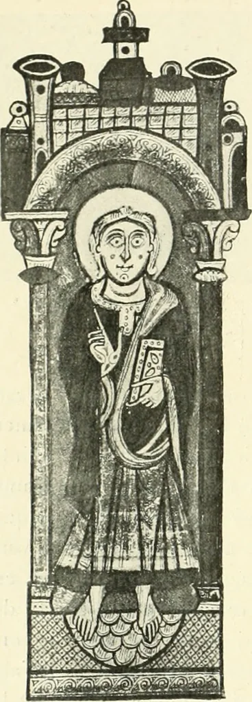 An illustration from L'art religieux du XIIe siècle en France : étude sur les origines de l'iconographie du moyen age, 1922, leaf 31