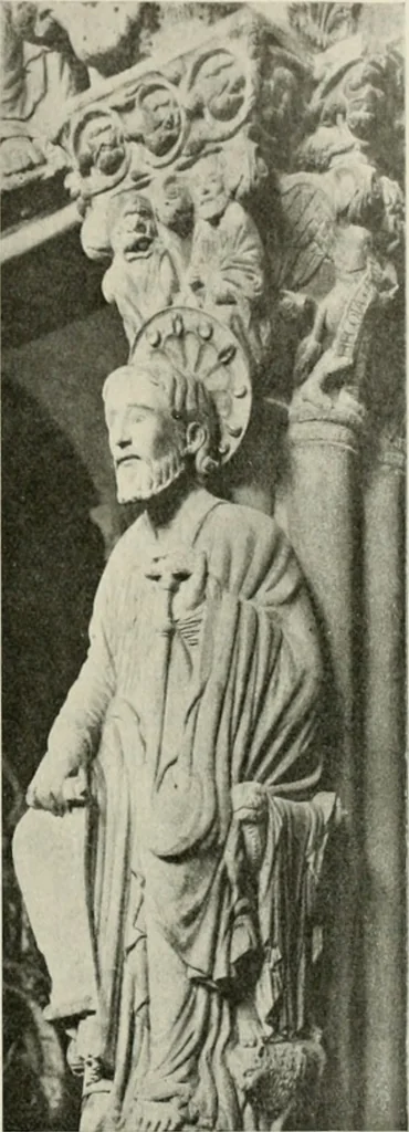 An illustration from L'art religieux du XIIe siècle en France : étude sur les origines de l'iconographie du moyen age, 1922, leaf 310