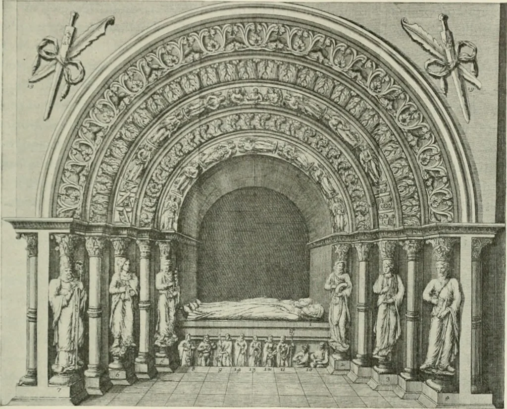 An illustration from L'art religieux du XIIe siècle en France : étude sur les origines de l'iconographie du moyen age, 1922, leaf 324