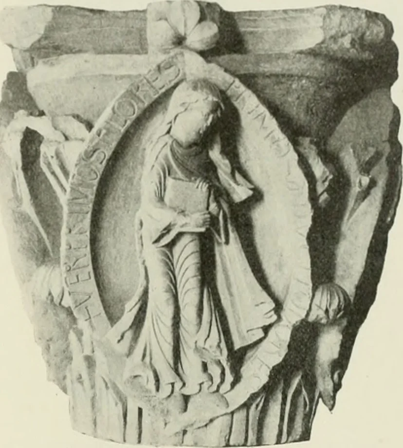 An illustration from L'art religieux du XIIe siècle en France : étude sur les origines de l'iconographie du moyen age, 1922, leaf 334