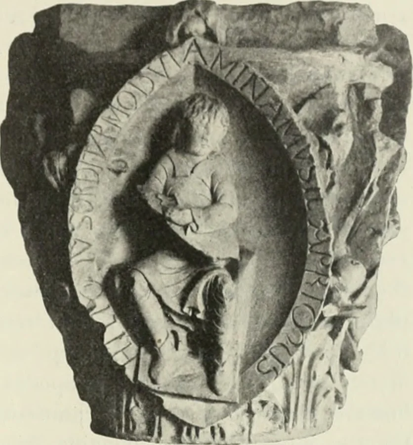 An illustration from L'art religieux du XIIe siècle en France : étude sur les origines de l'iconographie du moyen age, 1922, leaf 336