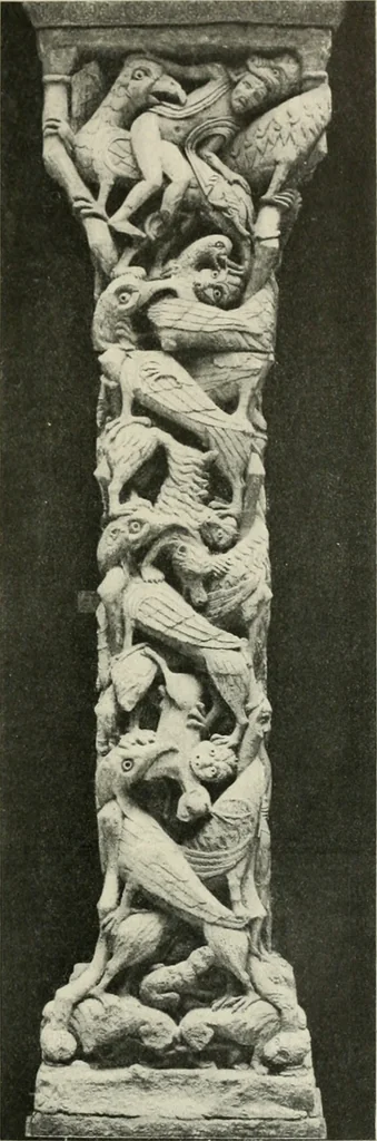 An illustration from L'art religieux du XIIe siècle en France : étude sur les origines de l'iconographie du moyen age, 1922, leaf 34