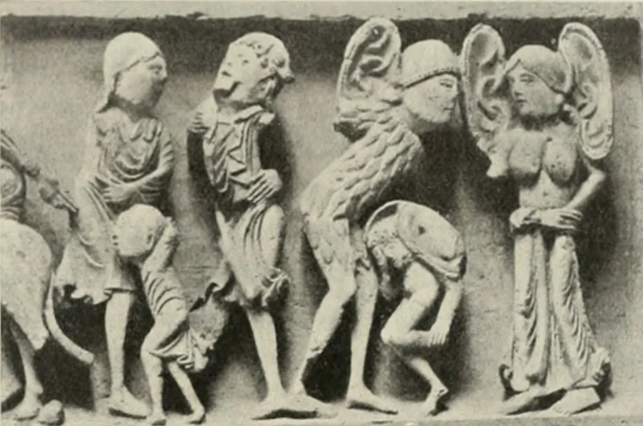 An illustration from L'art religieux du XIIe siècle en France : étude sur les origines de l'iconographie du moyen age, 1922, leaf 346