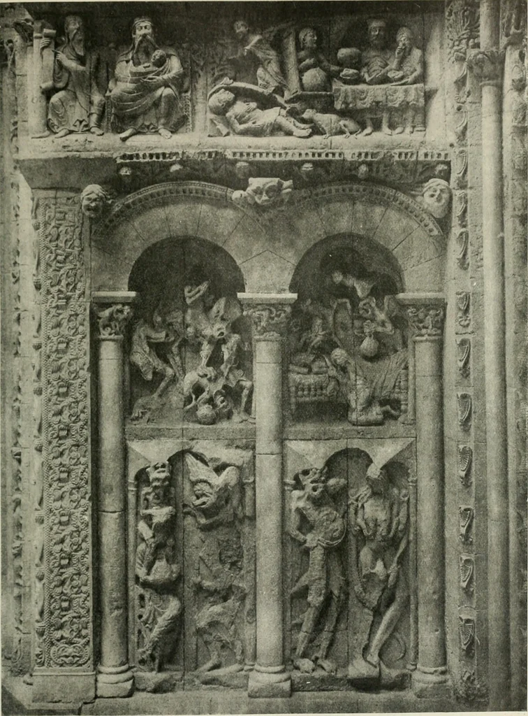 An illustration from L'art religieux du XIIe siècle en France : étude sur les origines de l'iconographie du moyen age, 1922, leaf 36