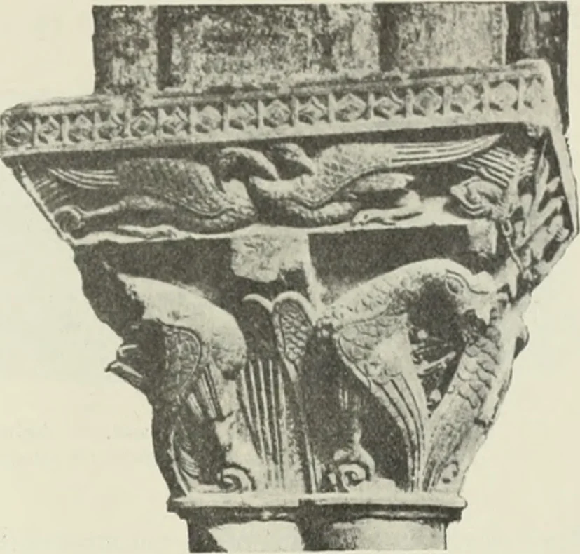 An illustration from L'art religieux du XIIe siècle en France : étude sur les origines de l'iconographie du moyen age, 1922, leaf 370