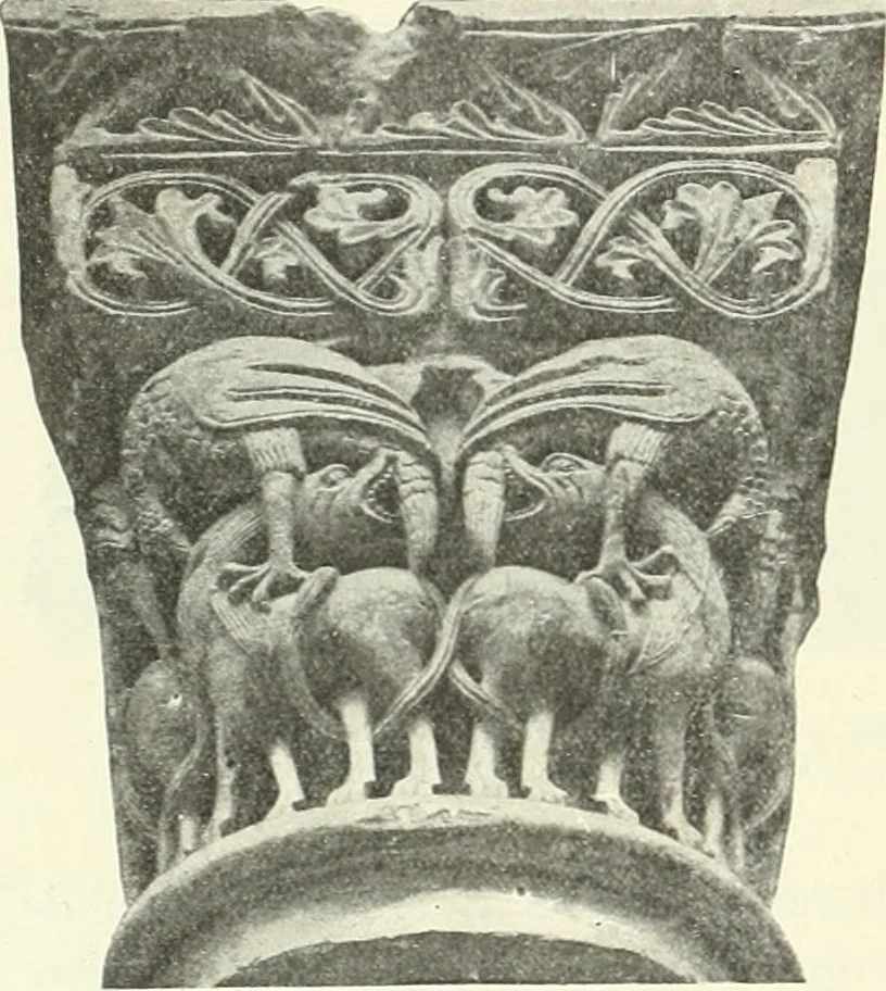 An illustration from L'art religieux du XIIe siècle en France : étude sur les origines de l'iconographie du moyen age, 1922, leaf 373