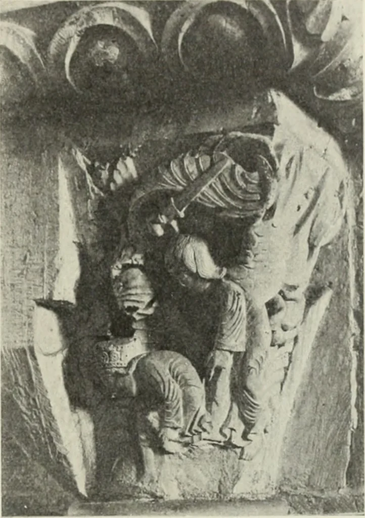 An illustration from L'art religieux du XIIe siècle en France : étude sur les origines de l'iconographie du moyen age, 1922, leaf 384