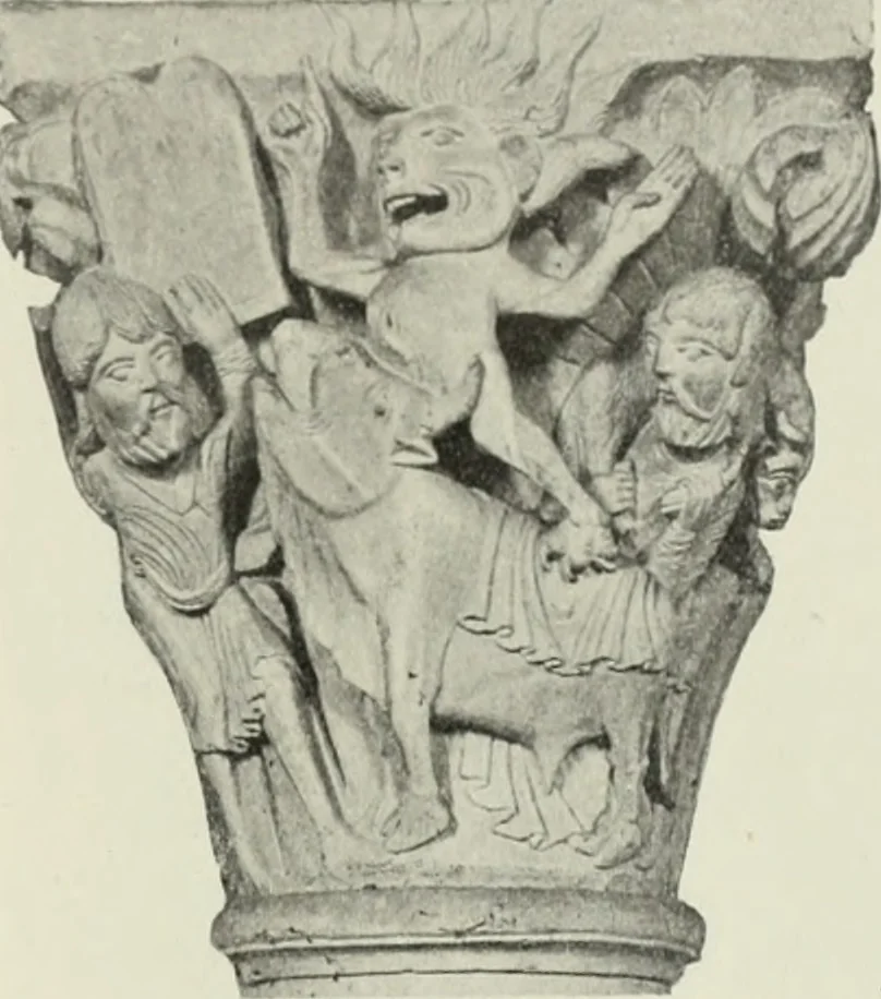 An illustration from L'art religieux du XIIe siècle en France : étude sur les origines de l'iconographie du moyen age, 1922, leaf 386