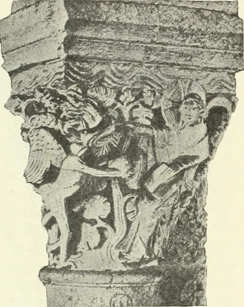 An illustration from L'art religieux du XIIe siècle en France : étude sur les origines de l'iconographie du moyen age, 1922, leaf 387