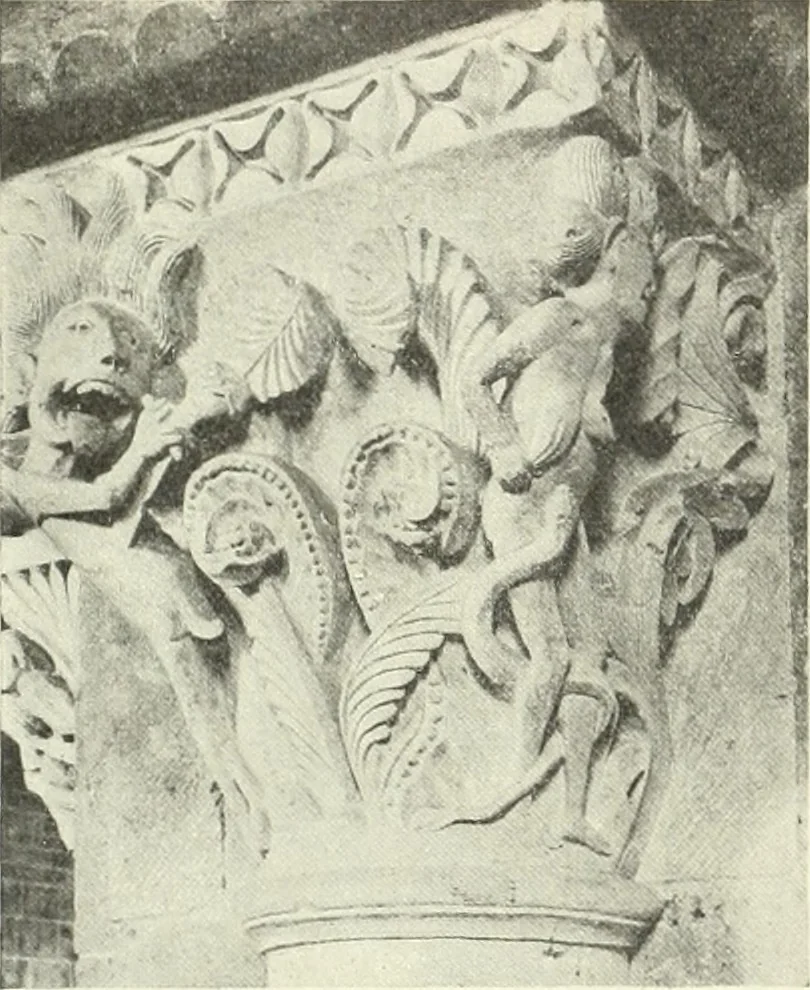 An illustration from L'art religieux du XIIe siècle en France : étude sur les origines de l'iconographie du moyen age, 1922, leaf 389