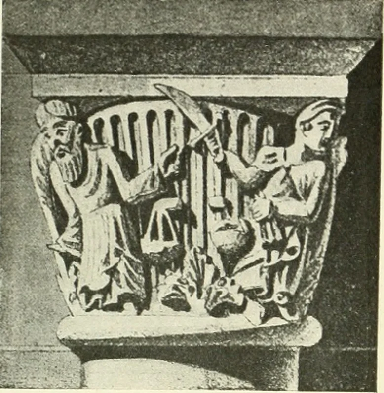 An illustration from L'art religieux du XIIe siècle en France : étude sur les origines de l'iconographie du moyen age, 1922, leaf 39