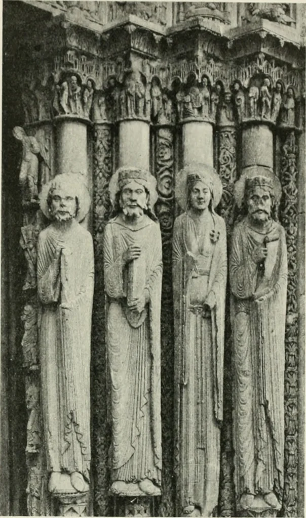 An illustration from L'art religieux du XIIe siècle en France : étude sur les origines de l'iconographie du moyen age, 1922, leaf 408