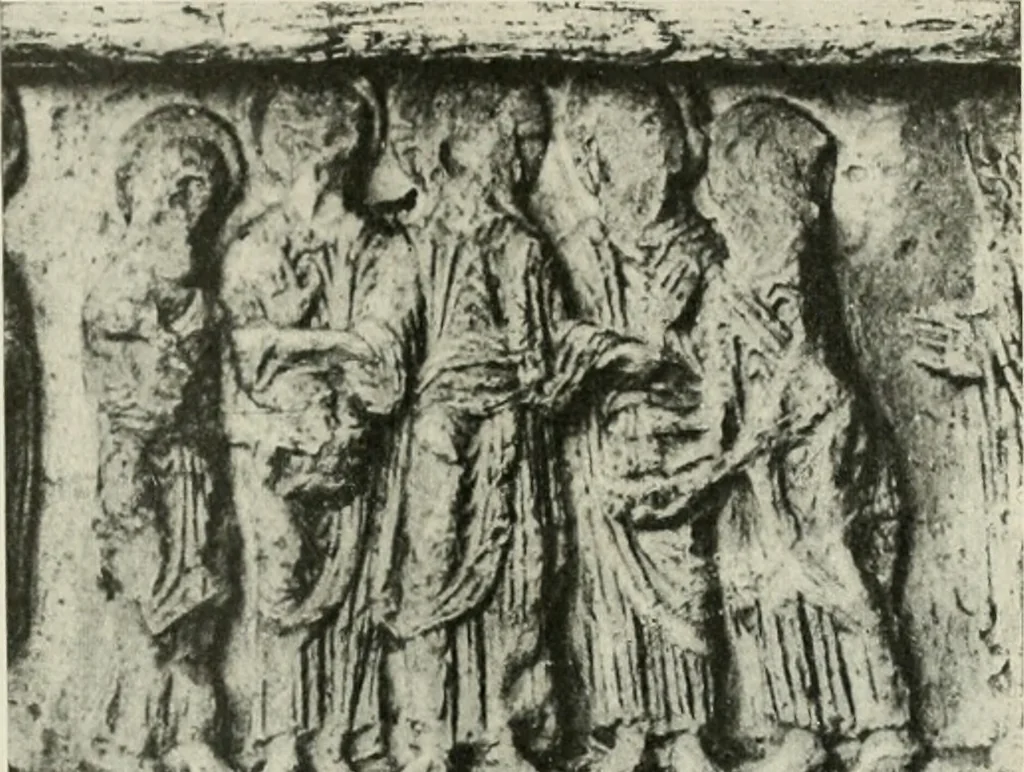 An illustration from L'art religieux du XIIe siècle en France : étude sur les origines de l'iconographie du moyen age, 1922, leaf 42