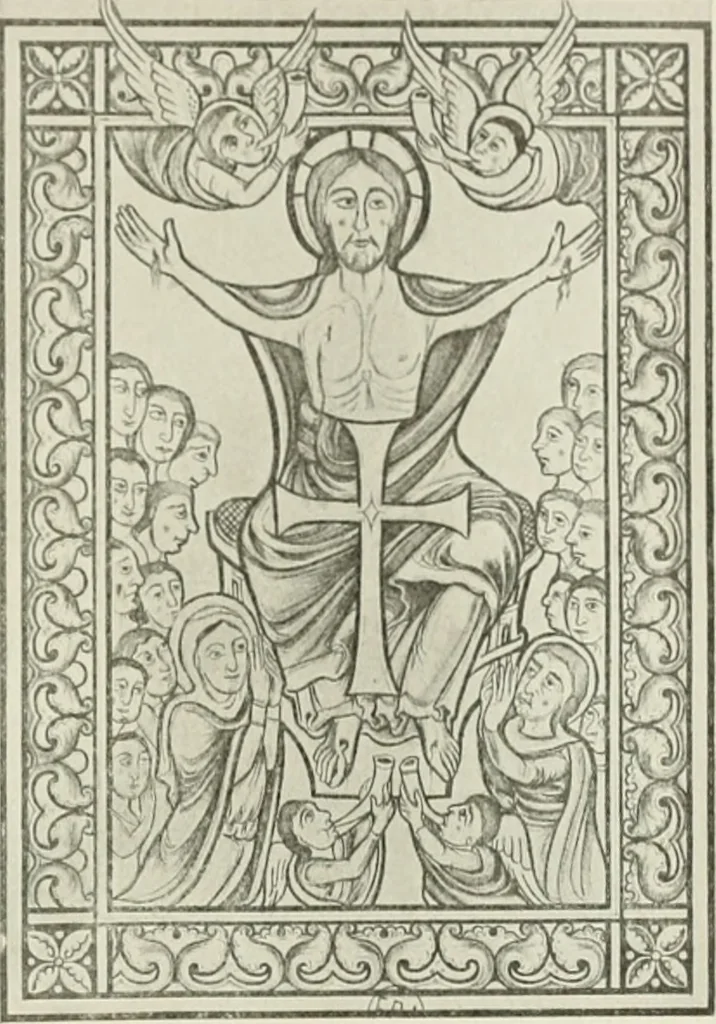 An illustration from L'art religieux du XIIe siècle en France : étude sur les origines de l'iconographie du moyen age, 1922, leaf 422