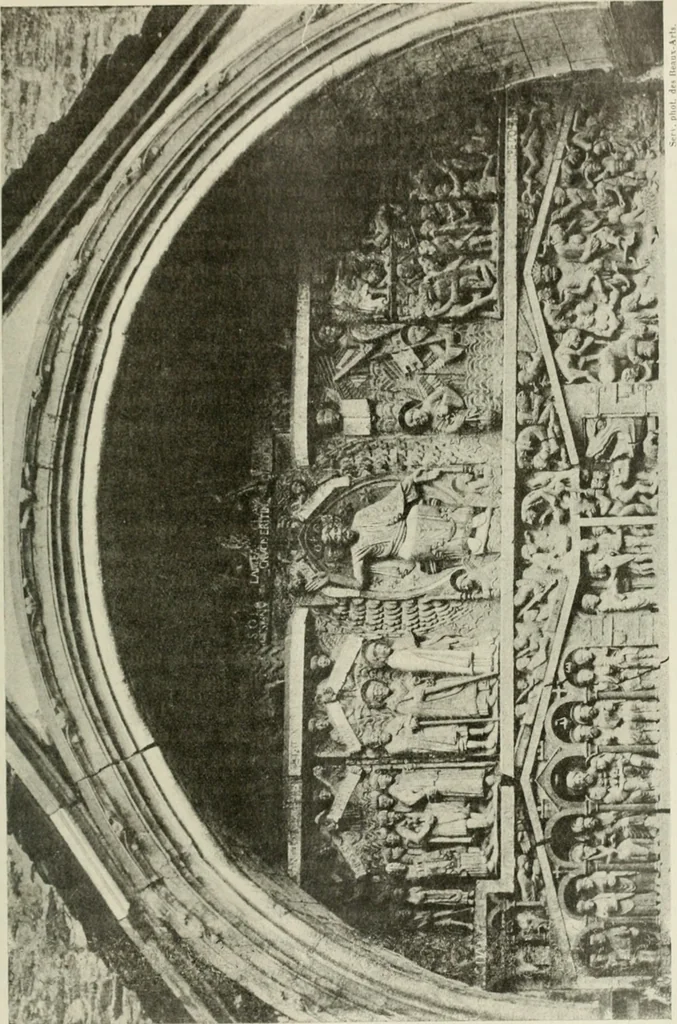 An illustration from L'art religieux du XIIe siècle en France : étude sur les origines de l'iconographie du moyen age, 1922, leaf 426