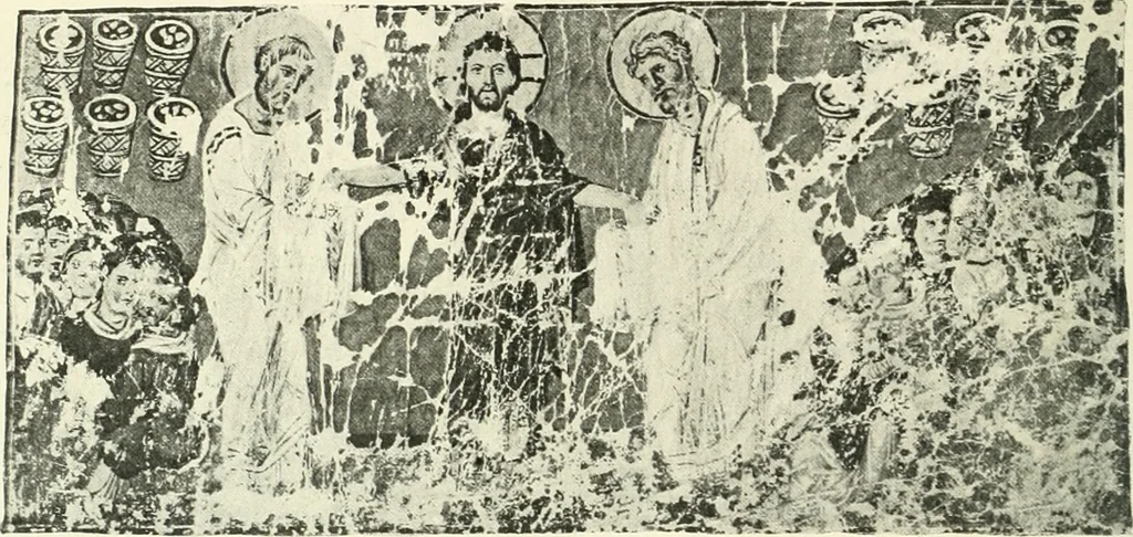 An illustration from L'art religieux du XIIe siècle en France : étude sur les origines de l'iconographie du moyen age, 1922, leaf 43