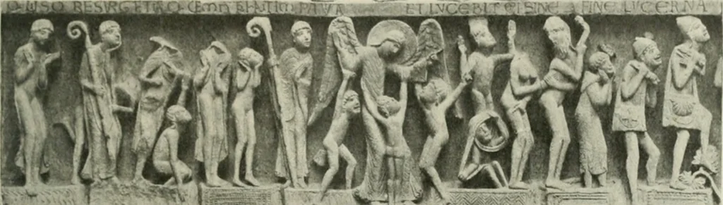 An illustration from L'art religieux du XIIe siècle en France : étude sur les origines de l'iconographie du moyen age, 1922, leaf 432