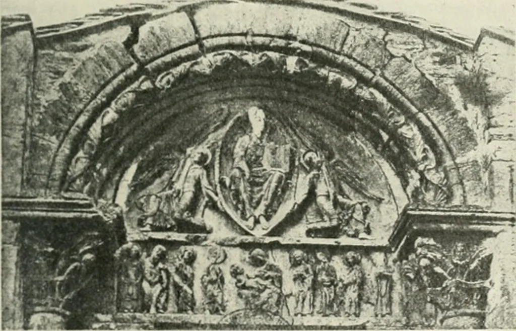 An illustration from L'art religieux du XIIe siècle en France : étude sur les origines de l'iconographie du moyen age, 1922, leaf 50