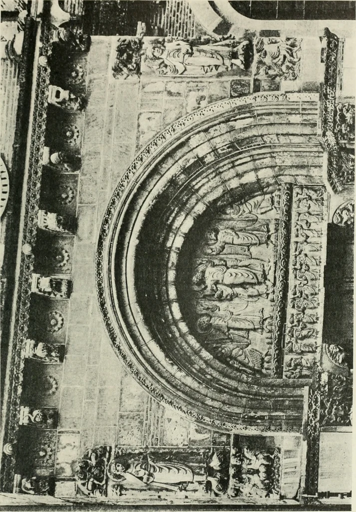 An illustration from L'art religieux du XIIe siècle en France : étude sur les origines de l'iconographie du moyen age, 1922, leaf 62