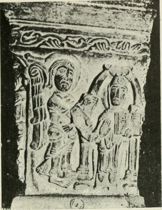 An illustration from L'art religieux du XIIe siècle en France : étude sur les origines de l'iconographie du moyen age, 1922, leaf 72