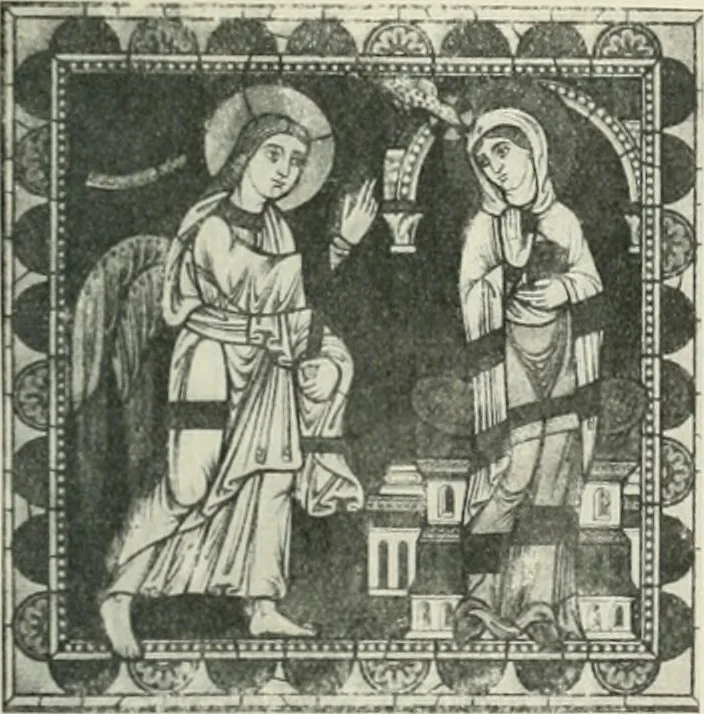 An illustration from L'art religieux du XIIe siècle en France : étude sur les origines de l'iconographie du moyen age, 1922, leaf 72