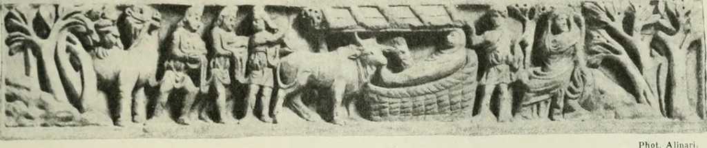 An illustration from L'art religieux du XIIe siècle en France : étude sur les origines de l'iconographie du moyen age, 1922, leaf 74