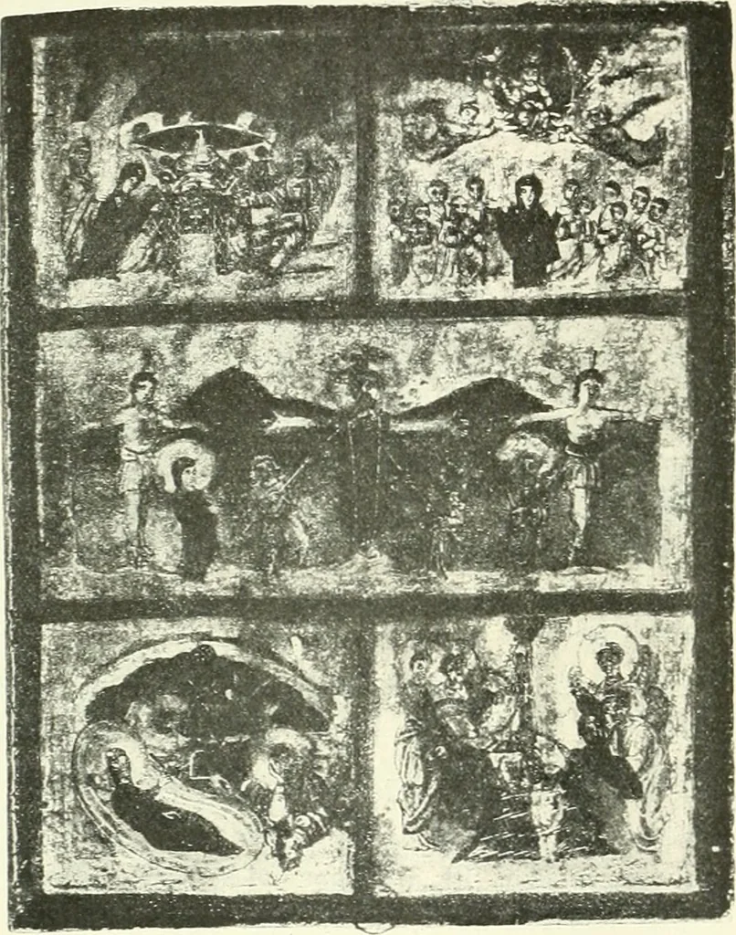 An illustration from L'art religieux du XIIe siècle en France : étude sur les origines de l'iconographie du moyen age, 1922, leaf 75