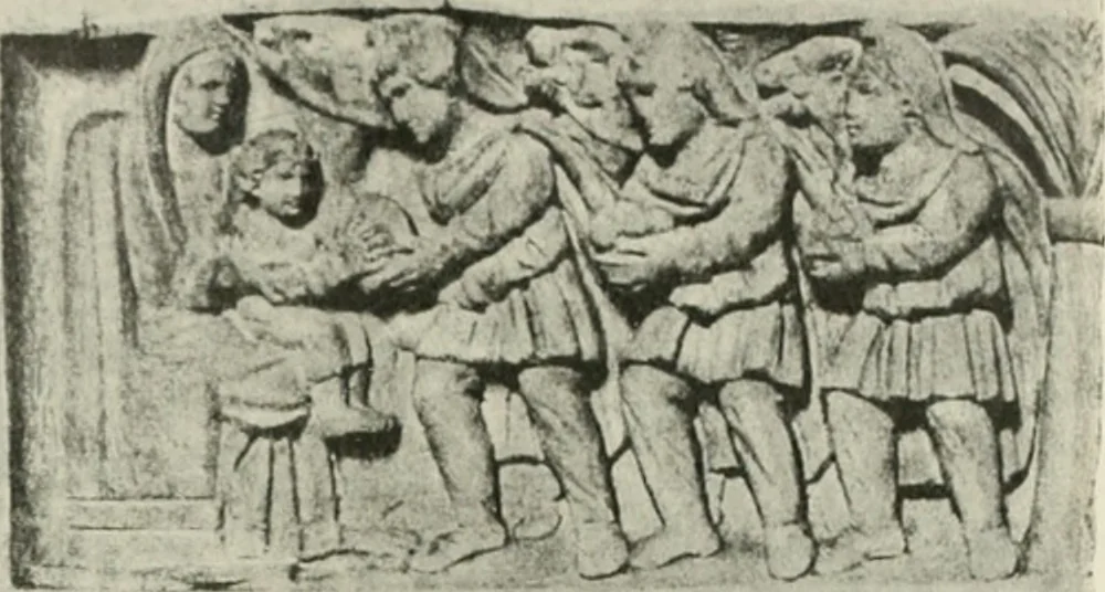 An illustration from L'art religieux du XIIe siècle en France : étude sur les origines de l'iconographie du moyen age, 1922, leaf 78