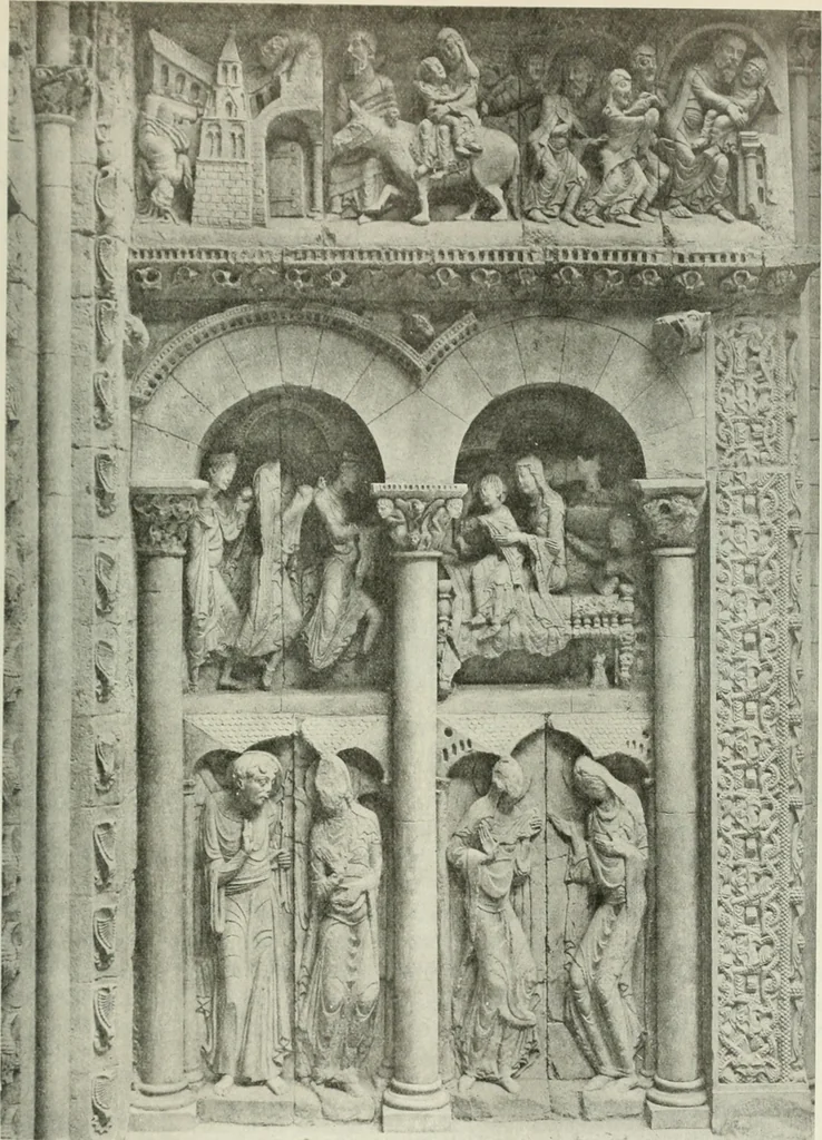 An illustration from L'art religieux du XIIe siècle en France : étude sur les origines de l'iconographie du moyen age, 1922, leaf 80