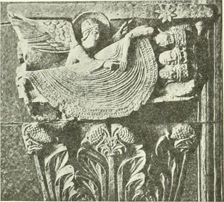 An illustration from L'art religieux du XIIe siècle en France : étude sur les origines de l'iconographie du moyen age, 1922, leaf 83