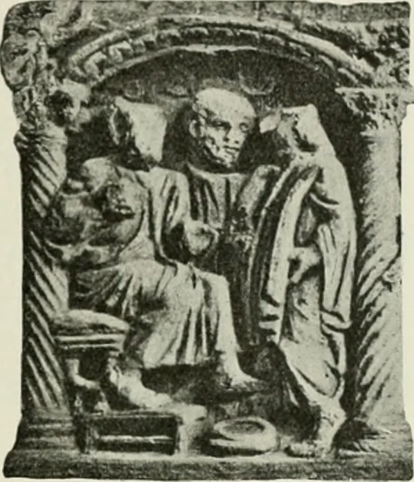 An illustration from L'art religieux du XIIe siècle en France : étude sur les origines de l'iconographie du moyen age, 1922, leaf 90