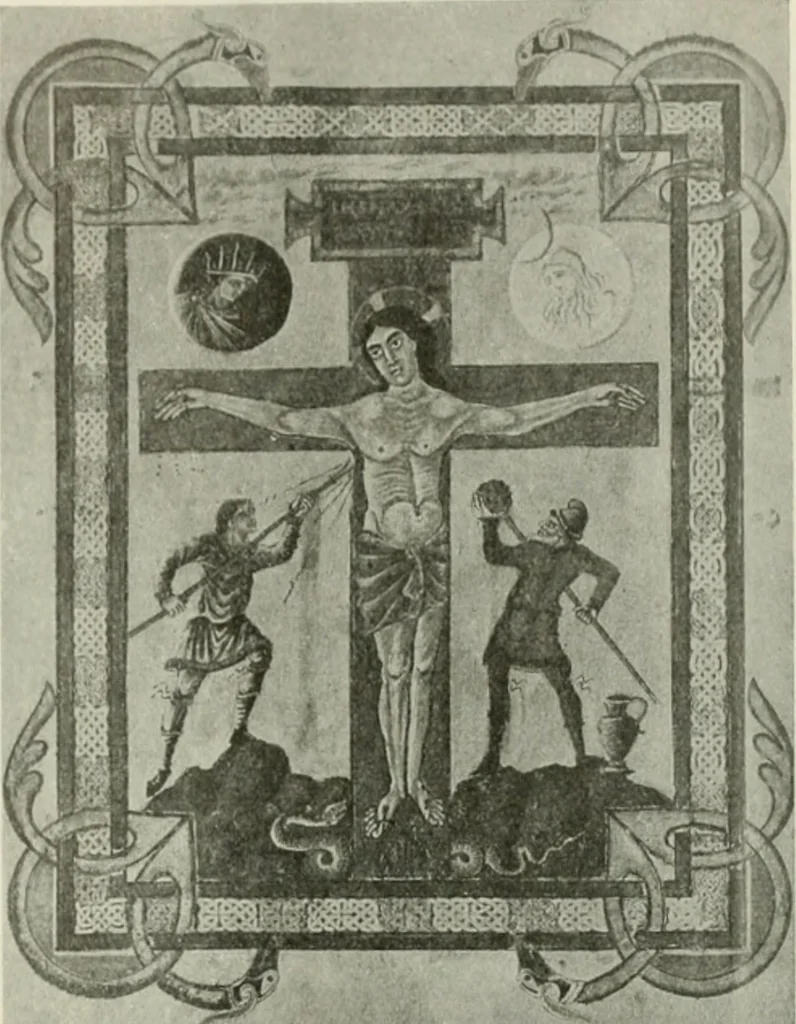 An illustration from L'art religieux du XIIe siècle en France : étude sur les origines de l'iconographie du moyen age, 1922, leaf 96