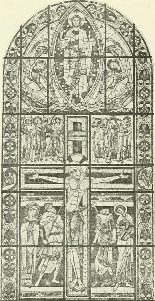 An illustration from L'art religieux du XIIe siècle en France : étude sur les origines de l'iconographie du moyen age, 1922, leaf 97