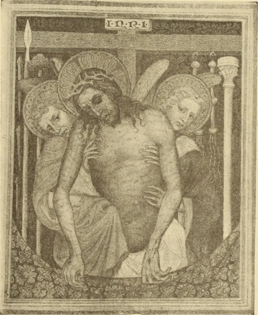 An illustration from L'art religieux de la fin du moyen âge en France;, 1908, leaf 120