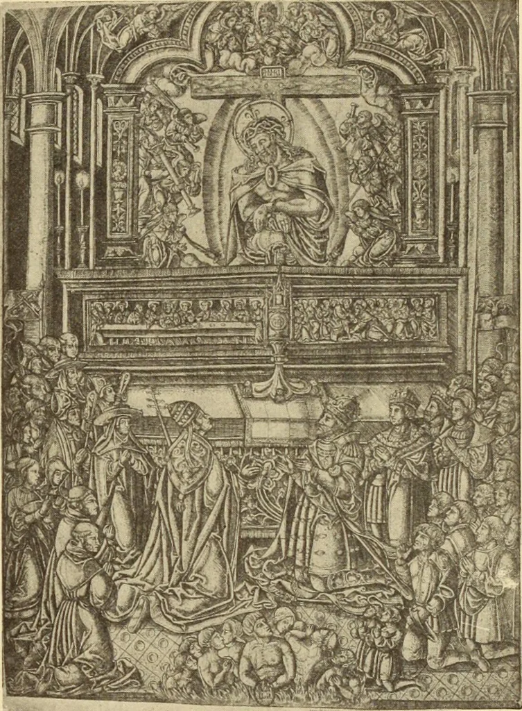 An illustration from L'art religieux de la fin du moyen âge en France;, 1908, leaf 122