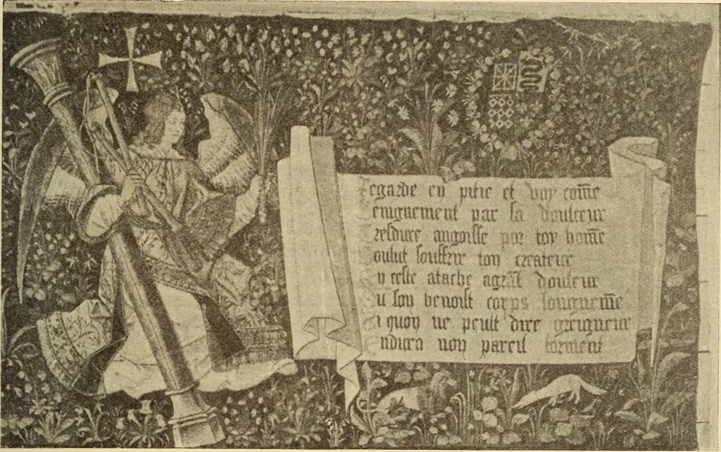 An illustration from L'art religieux de la fin du moyen âge en France;, 1908, leaf 124