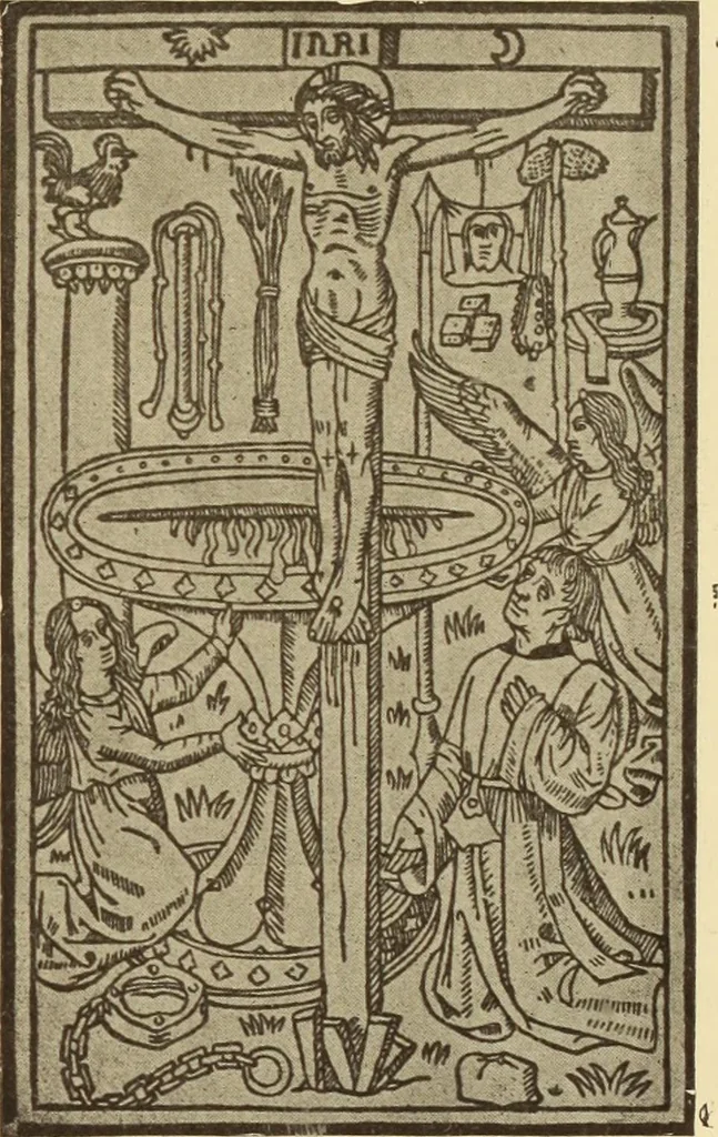 An illustration from L'art religieux de la fin du moyen âge en France;, 1908, leaf 128